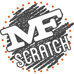 M.F. Scratch Logo